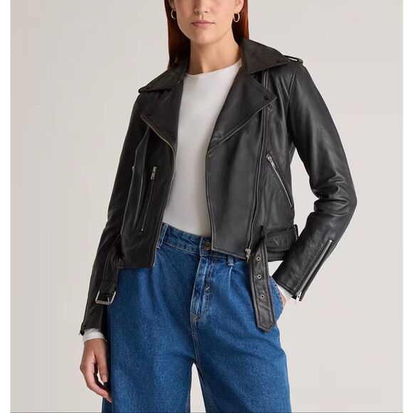 Quince Leather Motorcycle Jacket - Picture 1 of 10